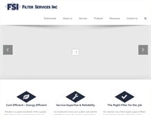 Tablet Screenshot of filterservices.com